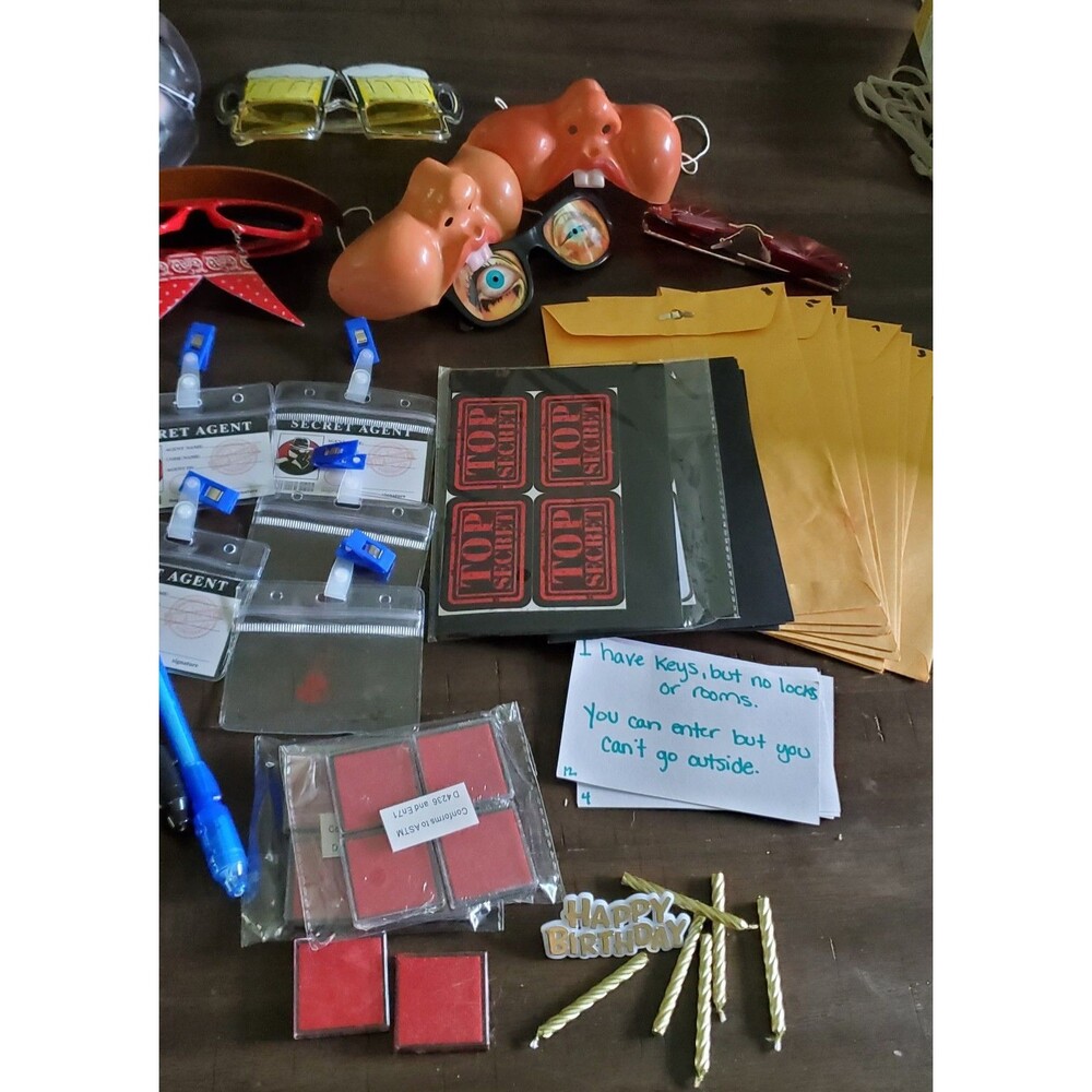 Spy Party Birthday Kit - Pretend Play - Great condition